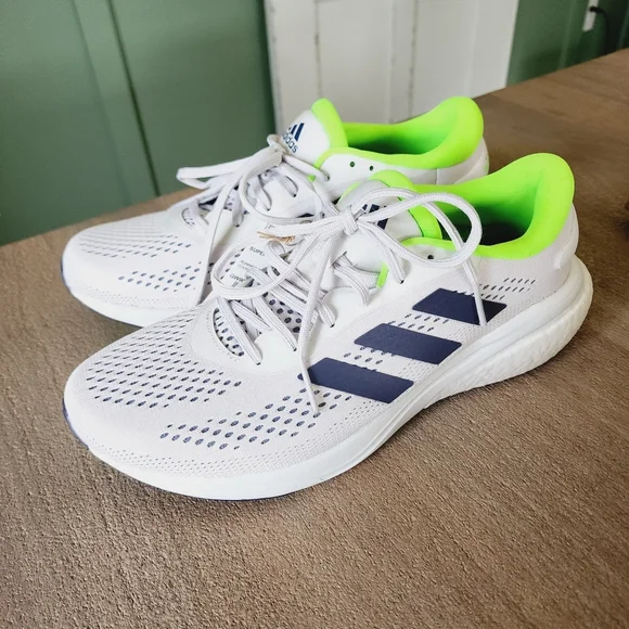 Adidas Men's Supernova 2 Running Shoes Dash Grey/Shadow Navy/Solar Green